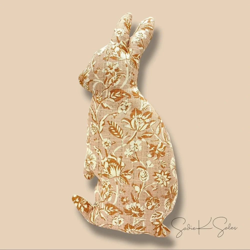 Figural Bunny Floral Quilted Printed Easter Pillow - Threshold Studio McGee 2025
